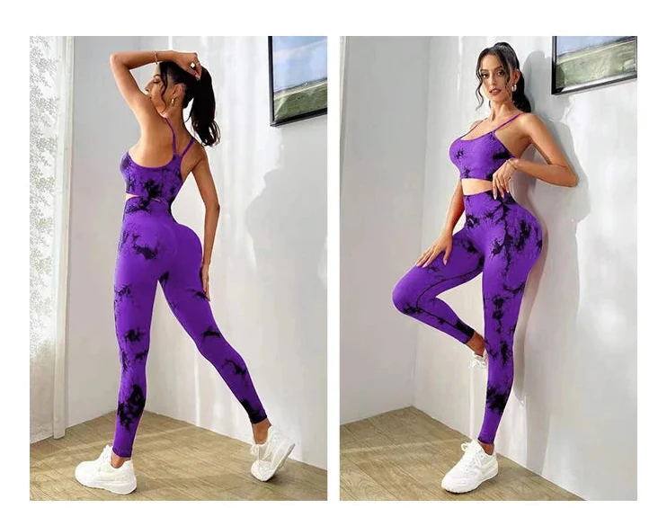 Completo Yoga Seamless Tie-Dye Donna