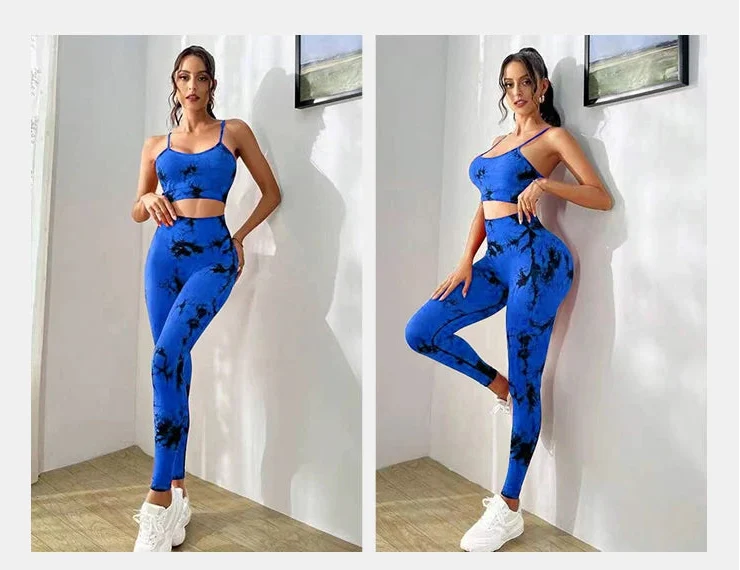 Completo Yoga Seamless Tie-Dye Donna